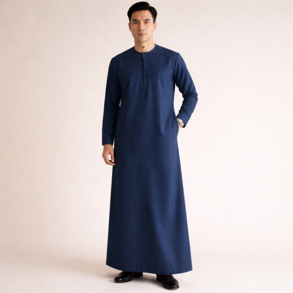 Indonesian Trending Round Collar Jubba