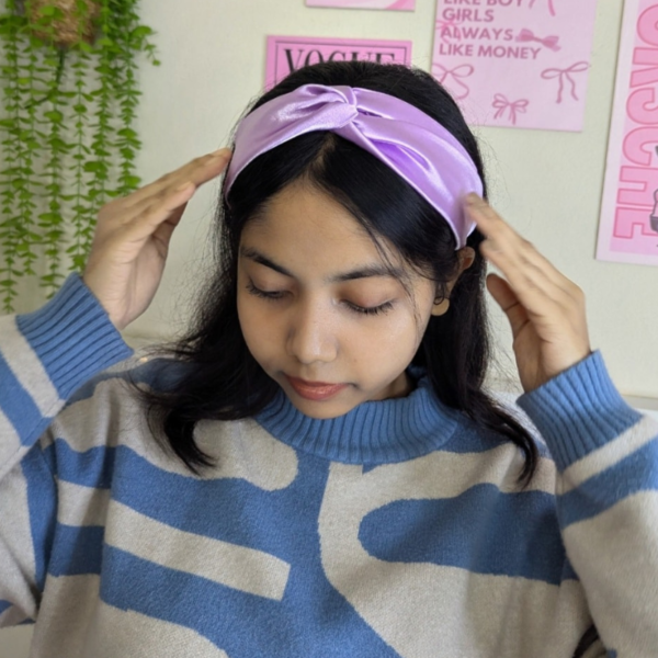 Premium Satin Twisted Hair Band