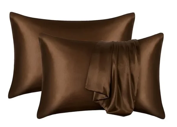 Chacolate Luxury Satin Silk Pillowcase