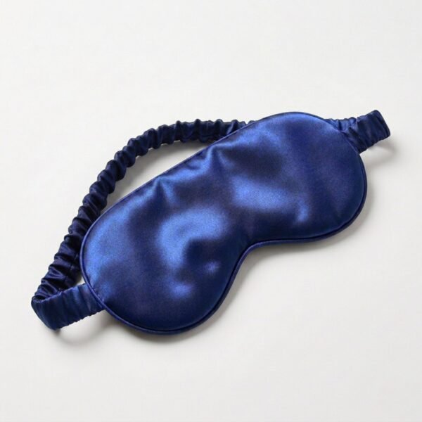 Satin Silk Sleep Eye Mask-Navy Blue