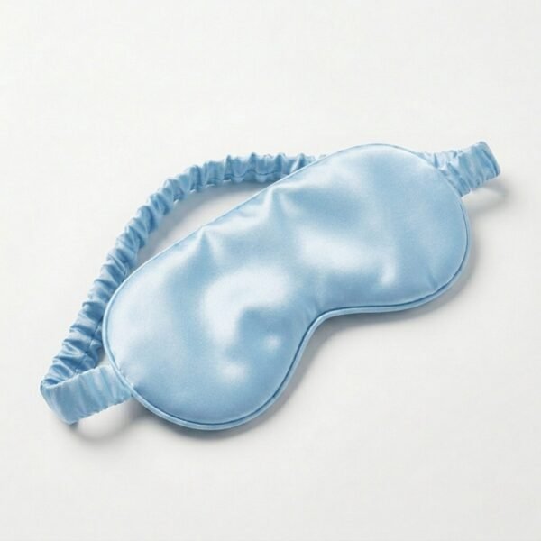 Satin Silk Sleep Eye Mask-Sky Blue