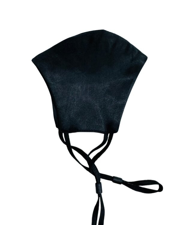 Satin Silk Face Mask-Black