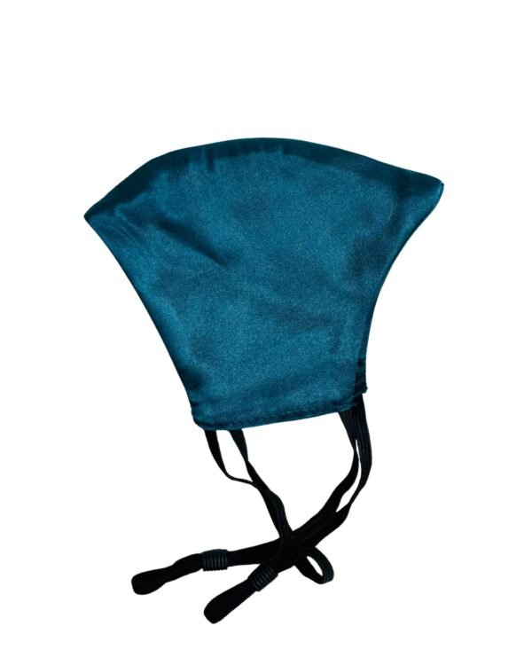Satin Silk Face Mask-Crystal-Teal