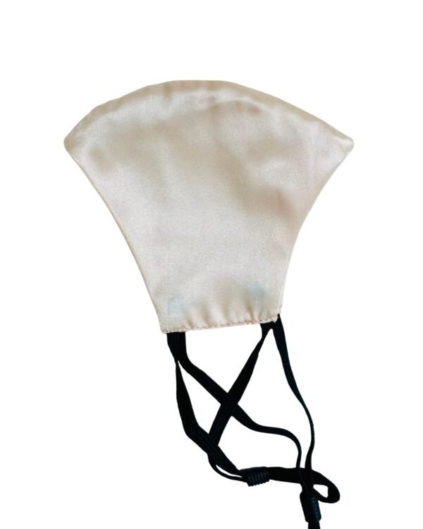 Satin Silk Face Mask-Sand Beige