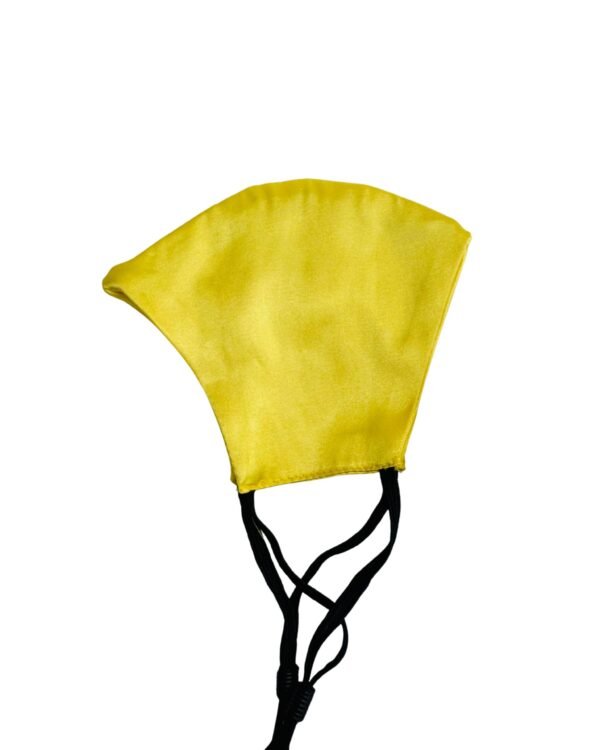 Satin Silk Face Mask-Yellow