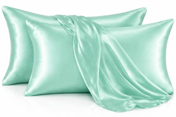 Osan Blue Luxury Satin Silk Pillowcase