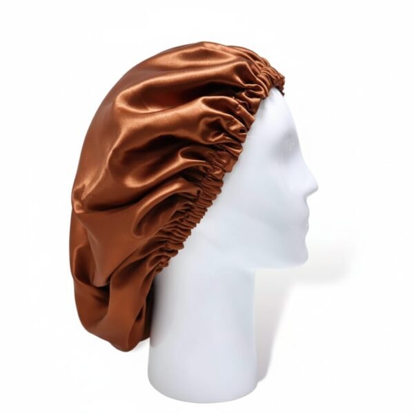 Satin Silk Hair Bonnet-Chacolate