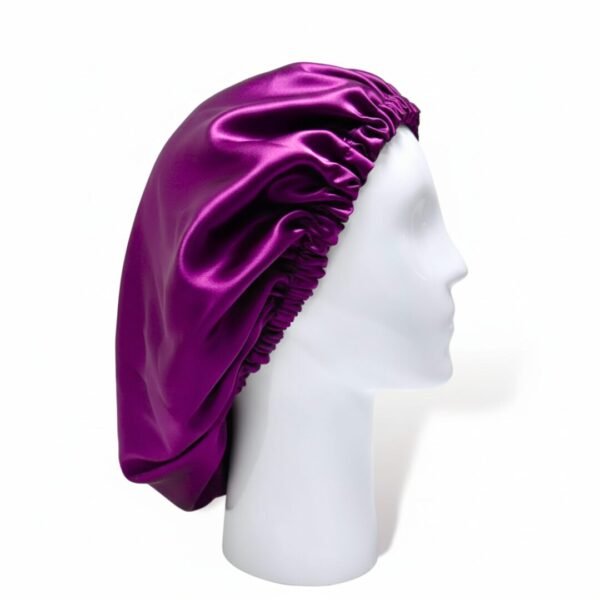 Satin Silk Hair Bonnet-Purpel
