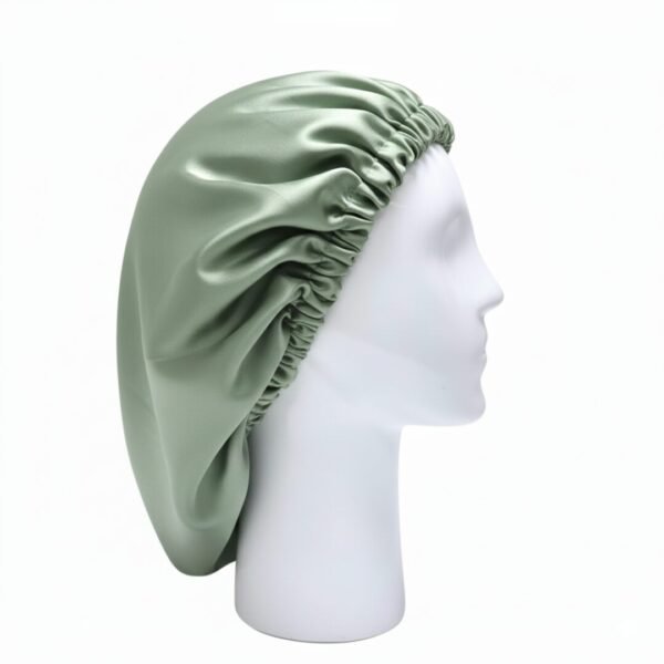 Satin Silk Hair Bonnet-Sage Green