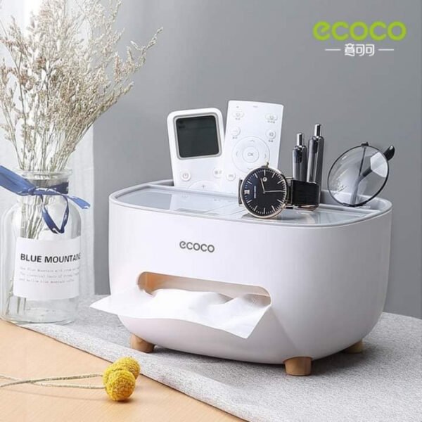 Desk Tissue Box Organizer